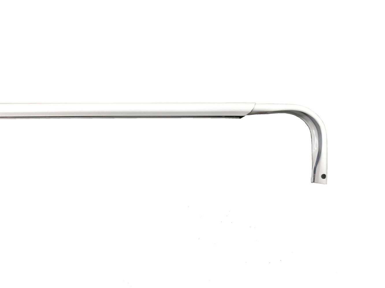 Project Source 48-in to 84-in White Steel Single Curtain Rod | 08-9576