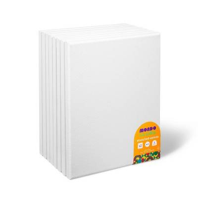 Mondo Llama Stretched Canvas, 8 x 10 in, White (8 ct)