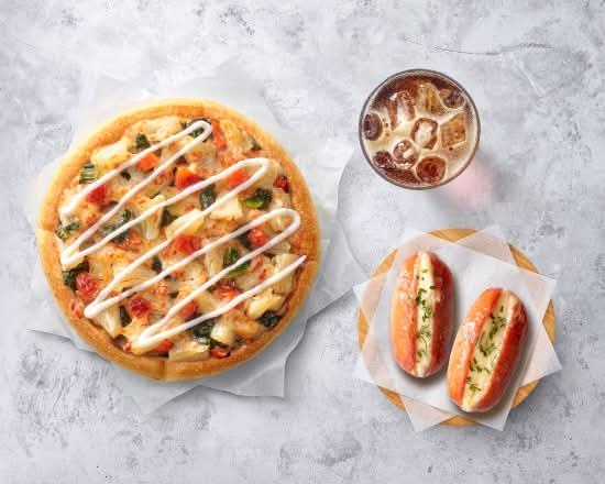 鳳梨鮮蔬比薩【經典套餐】