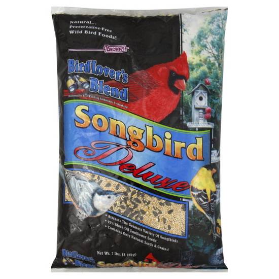 Brown Birdlover's Blend Songbird Deluxe Birdseed