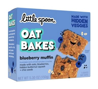 Little Spoon Baked Oat Bars Kid's Snacks, Blueberry Muffin (5.3 oz, 5 ct)