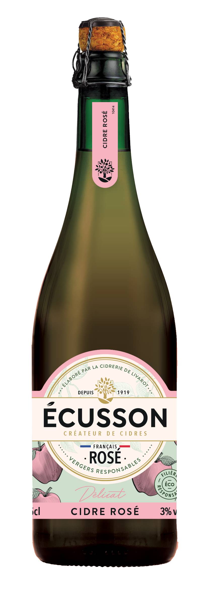 Écusson - Cidre rosé naturel (750ml)