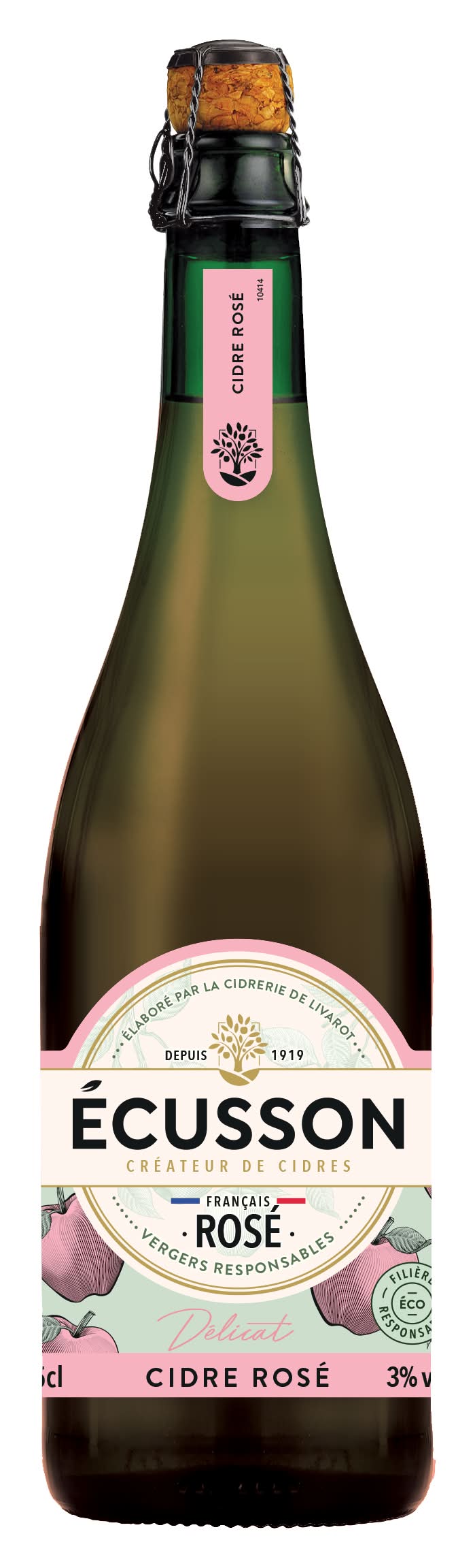 Écusson - Cidre rosé naturel (750ml)