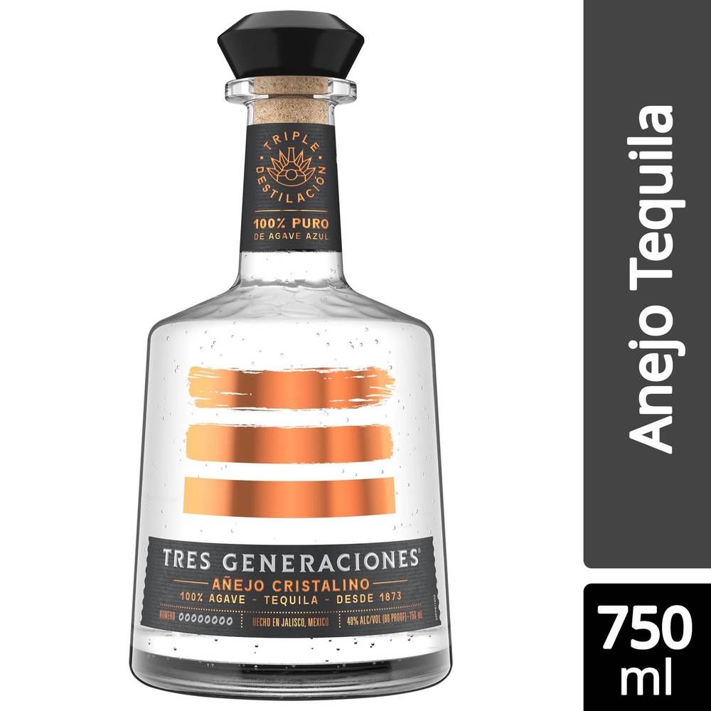 Tres Generaciones Anejo Cristalino Tequila (750 ml)