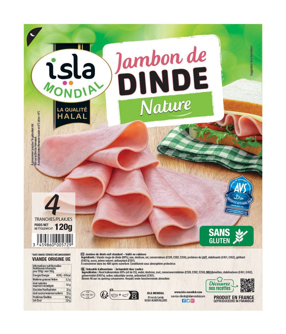 Isla Mondial - Jambon de dinde nature (4)