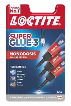 Pegamento Loctite Súper Glue-3 Minitrio 3x1gr