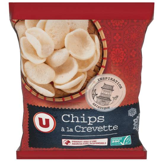 Chips Aux Crevettes Produit U 50 gr