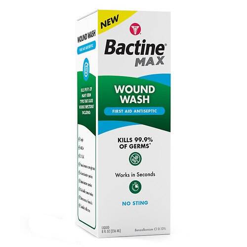 Bactine Max First Aid Antiseptic Wound Wash - 8.0 fl oz