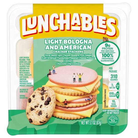 Lunchables Light Bologna & American Cracker Stackers (3.1 oz)