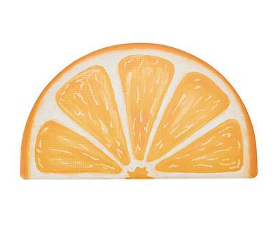 Orange Slice Shaped Kitchen Mat