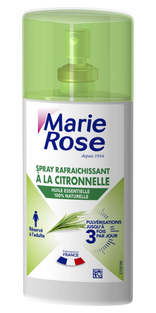 Marie Rose - Huile essentielle spray citronnelle (100 ml)