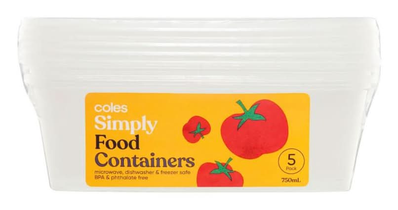 Cook & Dine Food Containers 750 ml (5 pack)