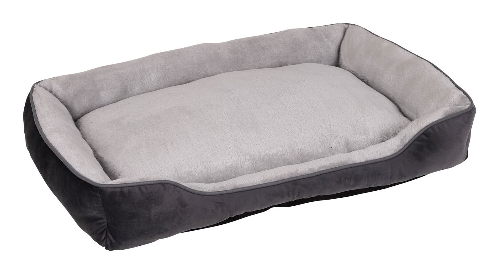 Happy Tails Large Grey Lounger Bed