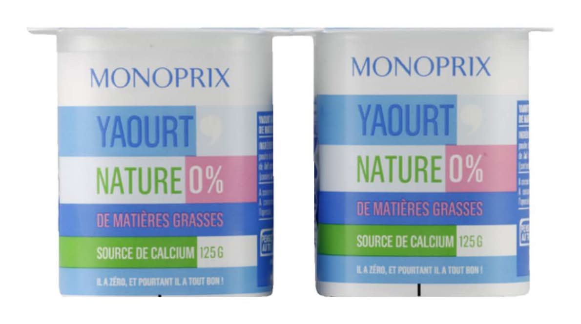 Monoprix - Yaourt nature 0% mg (4)