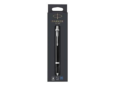 Parker Im Ballpoint Pen, Medium Point Black/Chrome Barrel, Blue Ink (108 g)