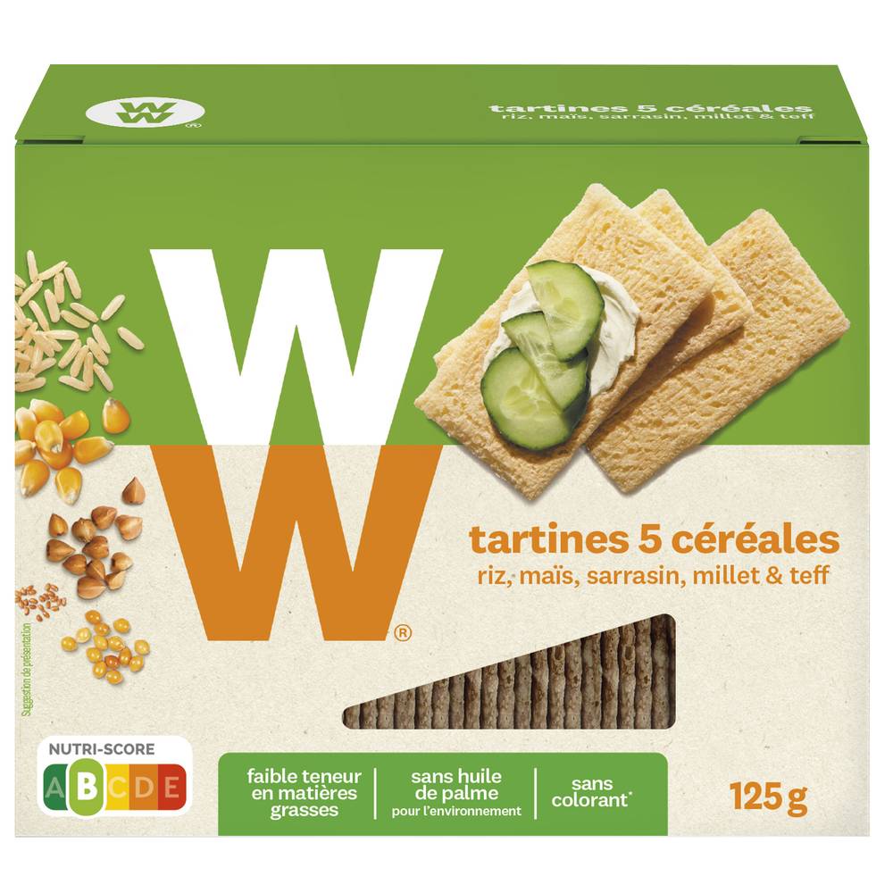 Weight Watchers - Tartines craquantes 5 céréales