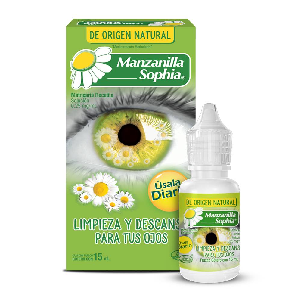 Sophia · Gotas de manzanilla solución 0.25 mg / ml (15 ml)