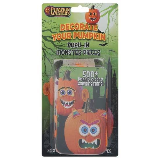 Pumpkin Masters Push-In Shapes Stickers (24 ct)