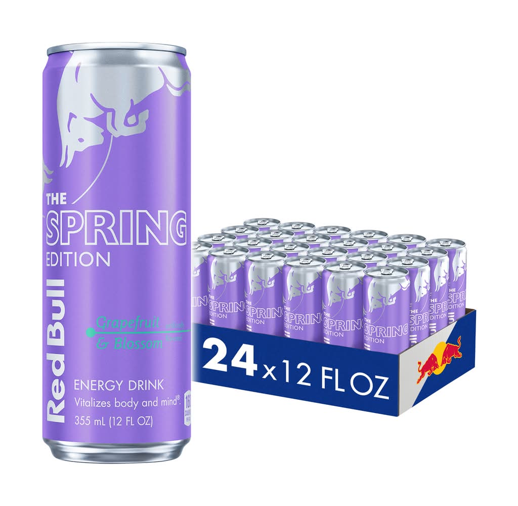 Red Bull The Spring Edition Energy Drinks, Grapefruit-Blossom (24 x 12 fl oz)