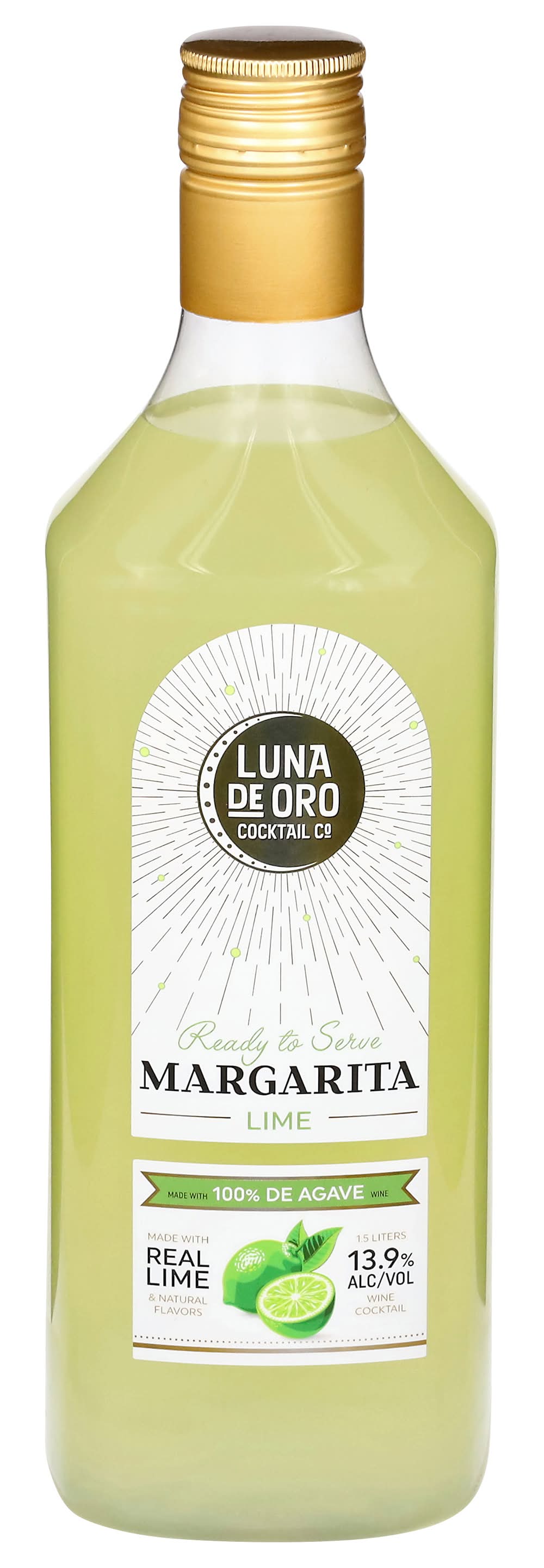 Luna de Oro Margarita Cocktail, Lime (1.5 L)