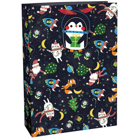 Giant Christmas in Space Gift Bag