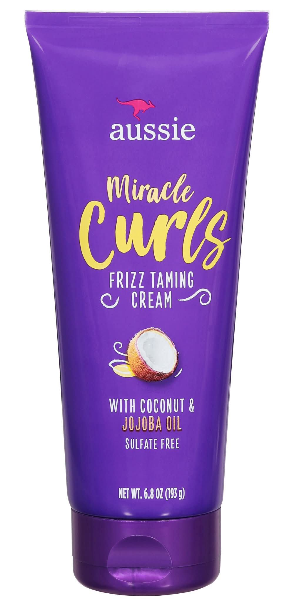Aussie Miracle Curls Coconut & Jojoba Oil Frizz Taming Cream (6.8 oz)