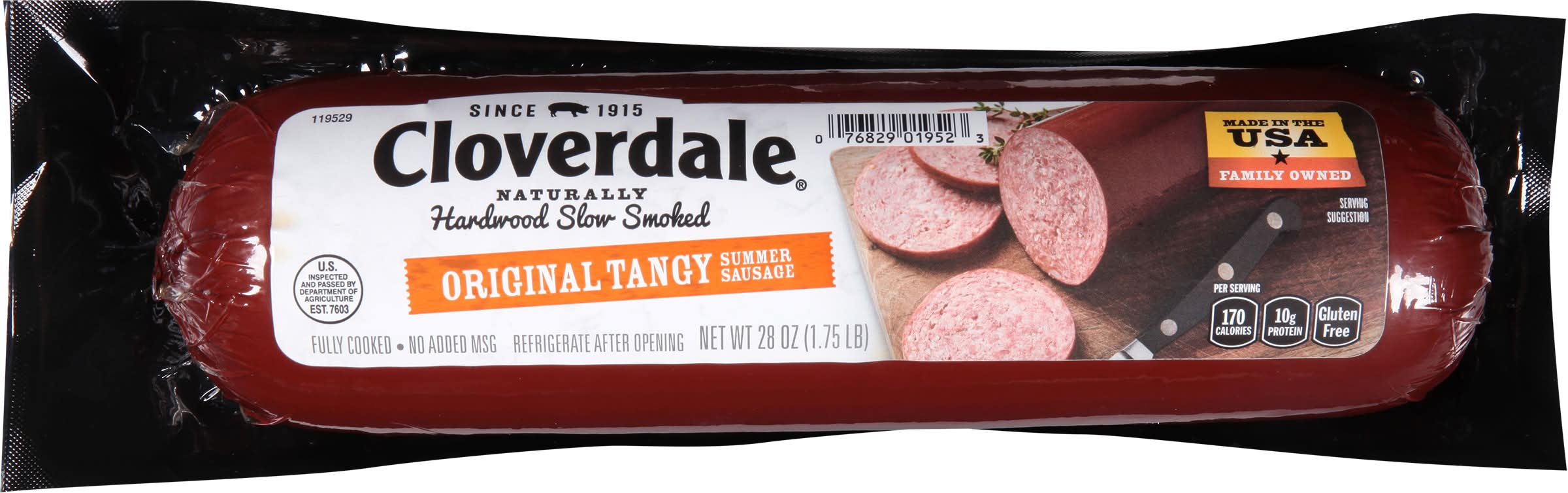Cloverdale Original Tangy Summer Sausage (1.75 lbs)