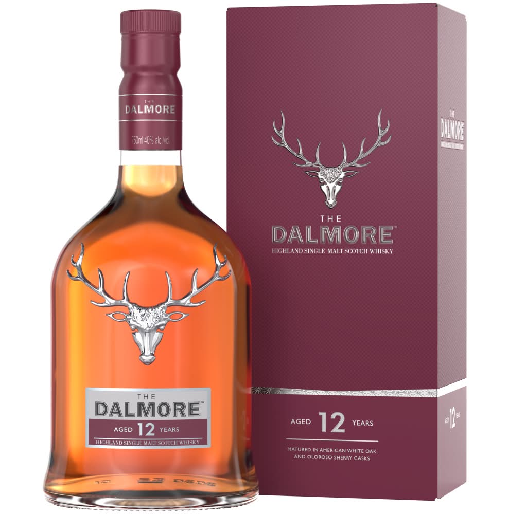 The Dalmore Highland Single Malt Scotch Whisky 12 Year Old (750 ml)