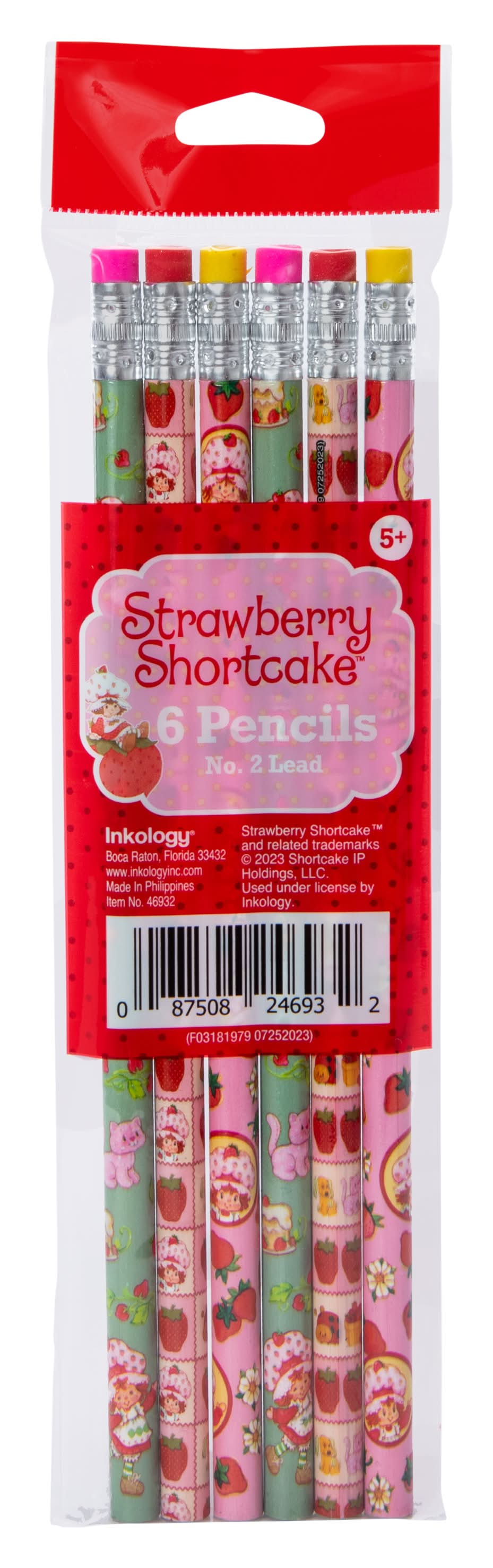 Branded Character No. 2 Lead Pencils 6-Count