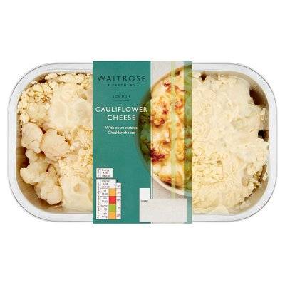 Waitrose & Partners Side Dish Cauliflower Cheese with Extra Mature Cheddar Cheese