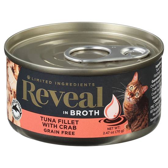 Reveal Pet Food Tuna Fillet With Crab in a Natural Broth