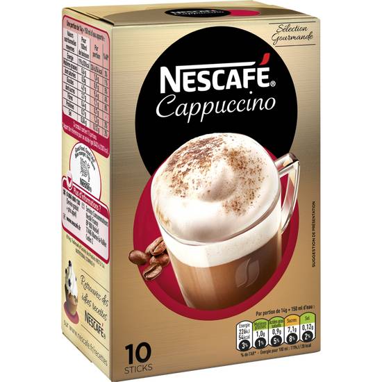 Cappuccino - Café Soluble - Sticks Nescafe 140 gr
