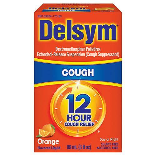 Delsym Adult Cough Suppressant Liquid Orange - 3.0 oz