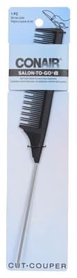 Conair Salon-To-Go- Rat Tail Comb With Metal Pick
