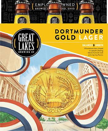 Great Lakes Brewing Dortmunder Gold Lager Beer (6 ct, 12 fl oz)