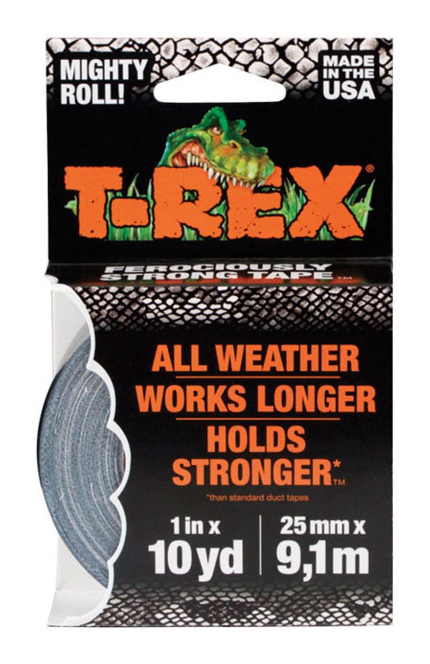 T-Rex 1 In. W X 10 Yd L Gray Duct Tape