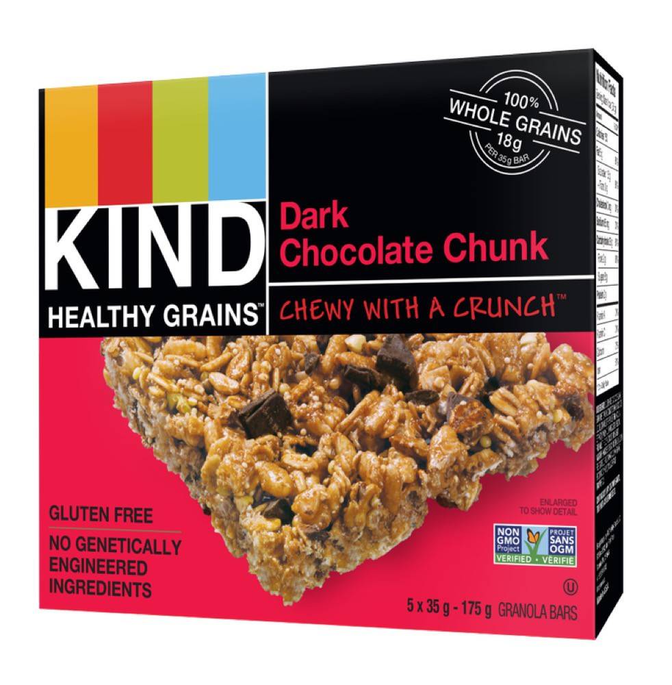 KIND Healthy Grains Bar Dark Chocolate Chunk (5 x 35 g)