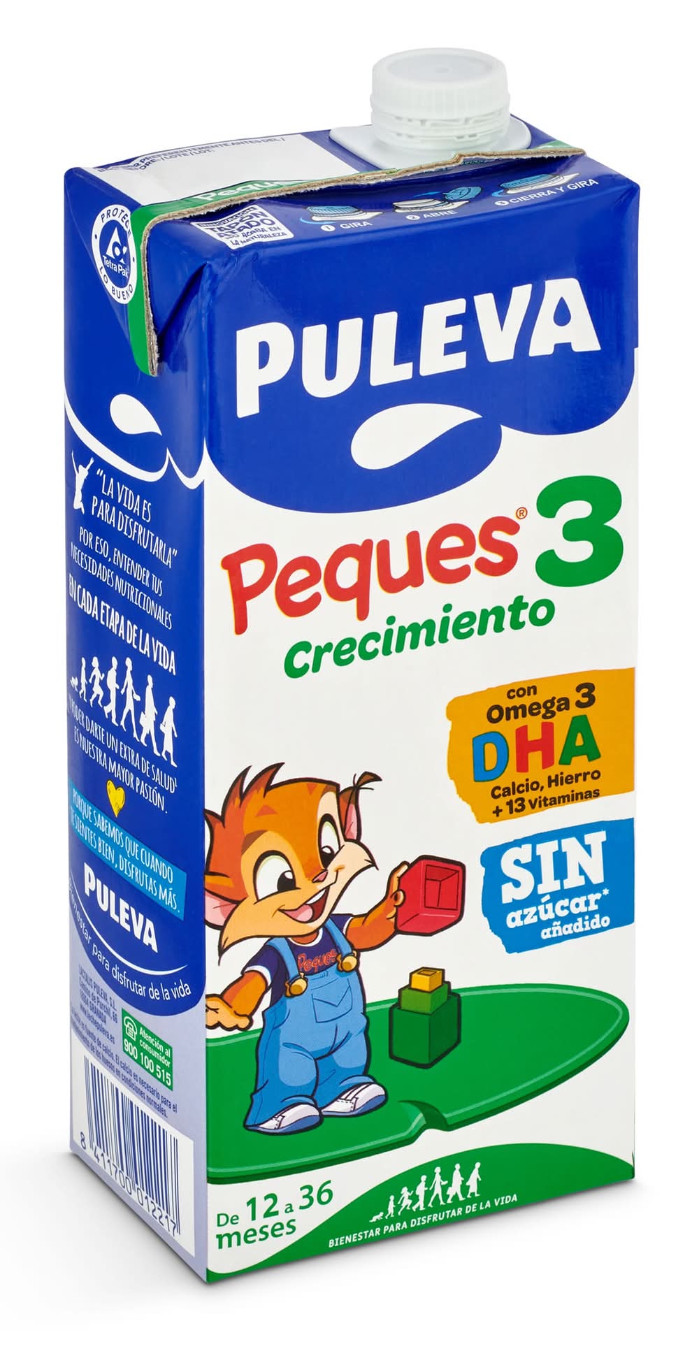 Leche Infantil Crecimiento Peques 3 Puleva Brik 1 L