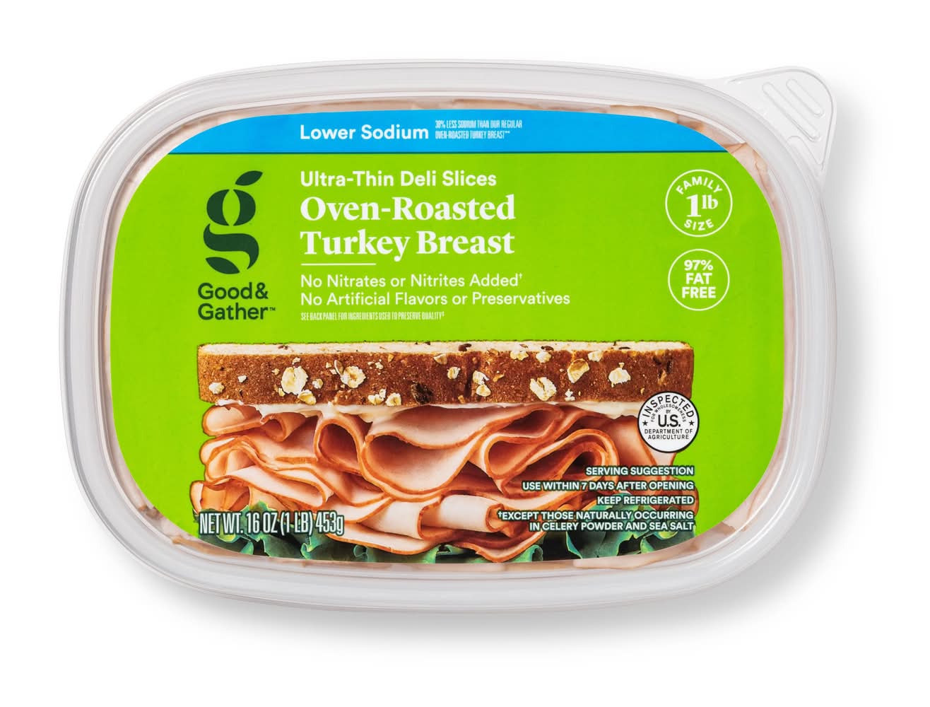 Good & Gather Oven Roasted Turkey Breast Ultra Thin Deli Slices (16 oz)
