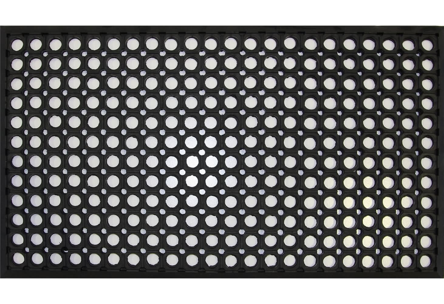 Bayliss 40 x 70cm Black Rubber Circle Mat