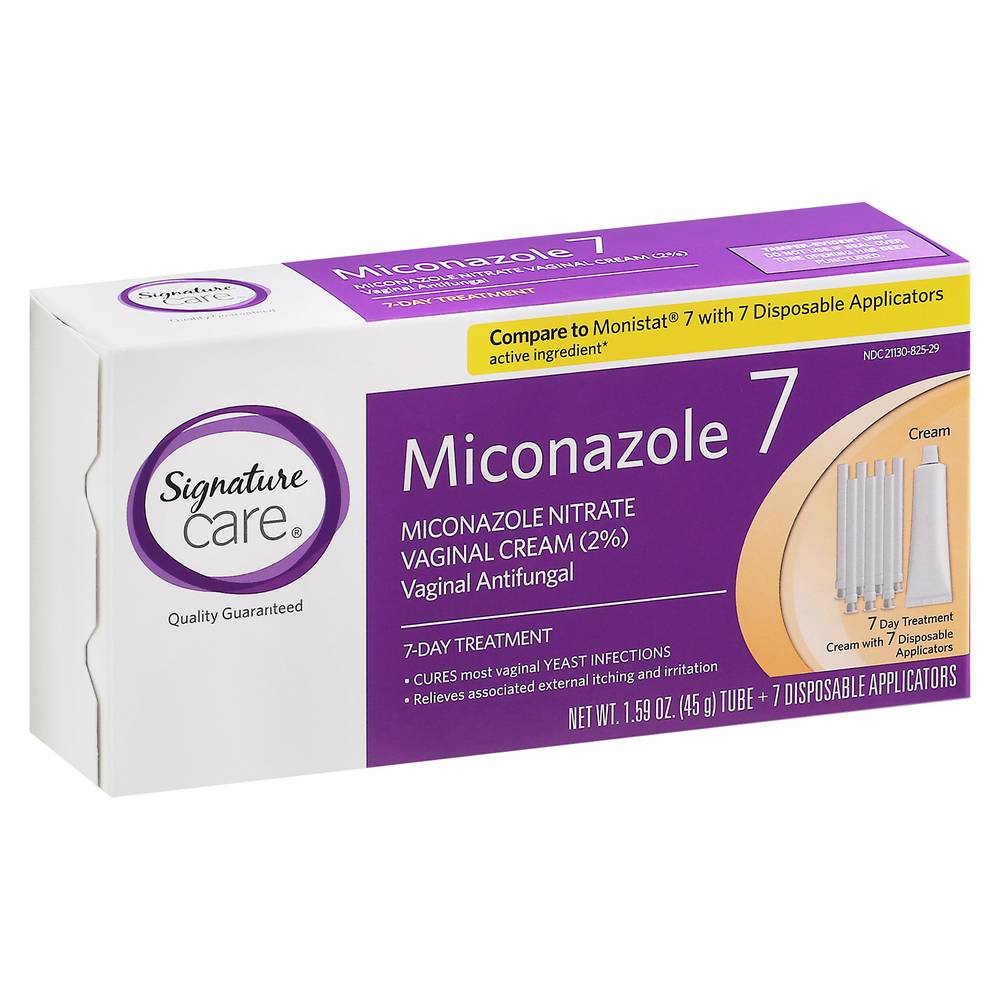 Signature Care Miconazole 7 Day Treatment Vaginal Cream (2.9 oz)