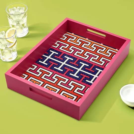 Jonathan Adler x Michaels Key Diamond Art Tray Kit, 10x14 in, Red
