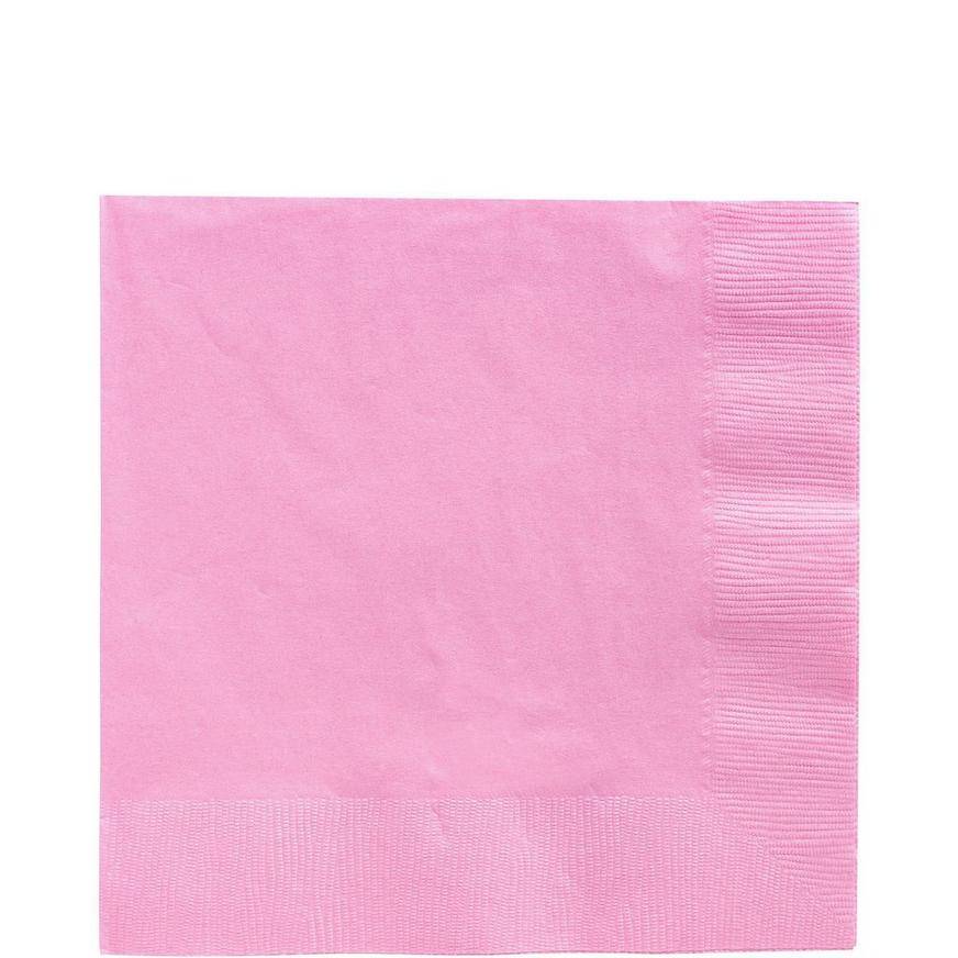 Pink Paper Lunch Napkins, 6.5in, 100ct