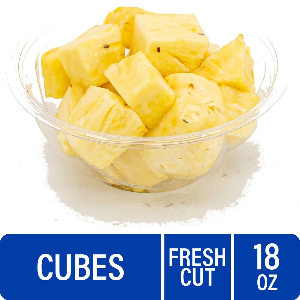 Fresh Cut Pineapple Cubes