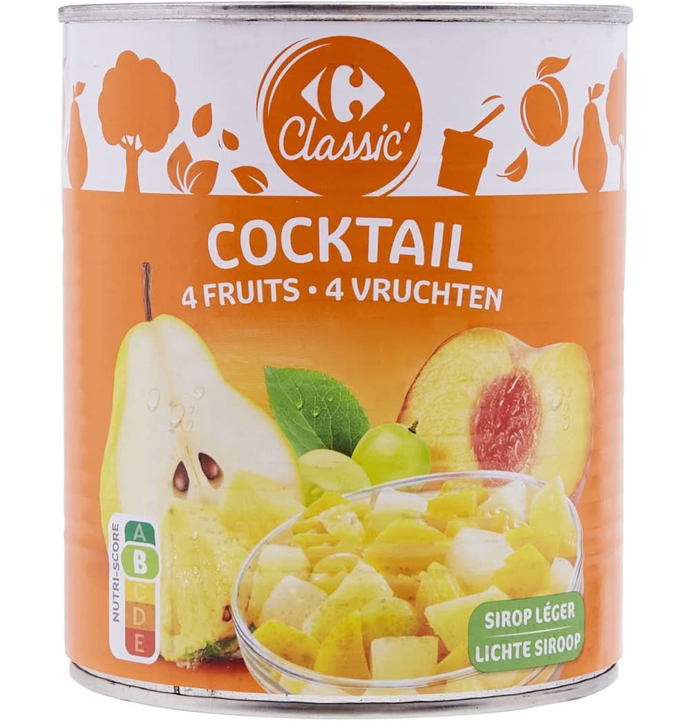 Carrefour Classic' - Cocktail sirop au 4 fruits (825g)