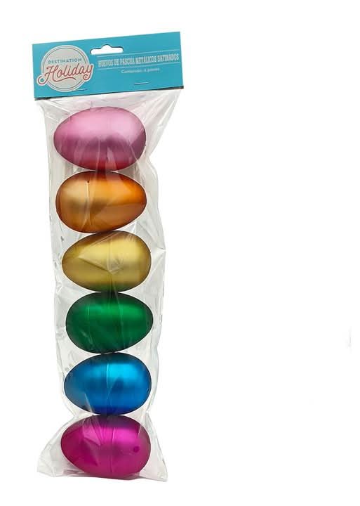 Huevos de Pascua Satinados 6 Pz 1 Pz