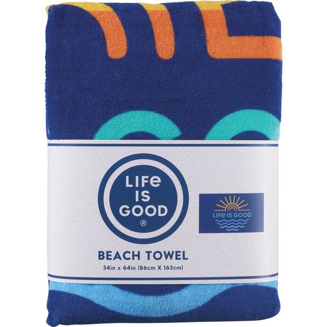Life Is Good Beach Towel (34 in * 64 in)