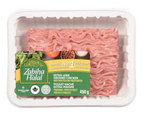 Zabiha Halal Extra Lean Ground Chicken (450 g)