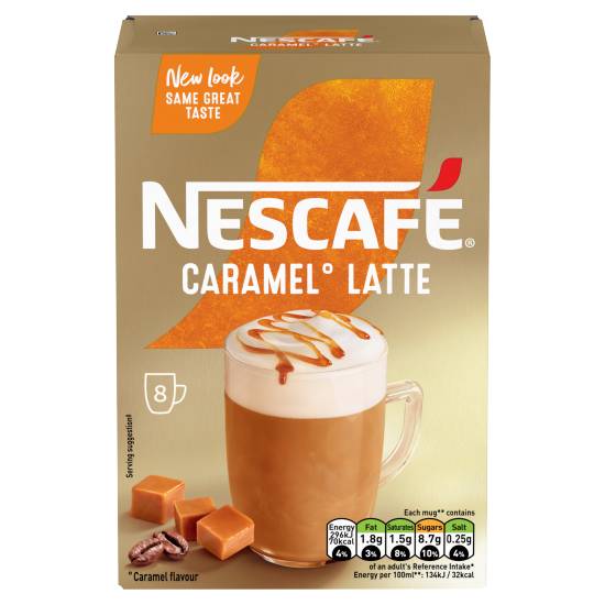 Nescafé Gold Caramel Latte Instant Coffee (136g)