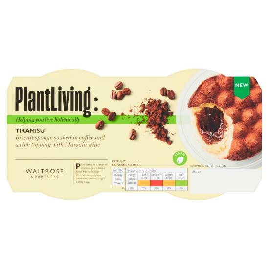 Waitrose Plantliving: Tiramisu Dessert